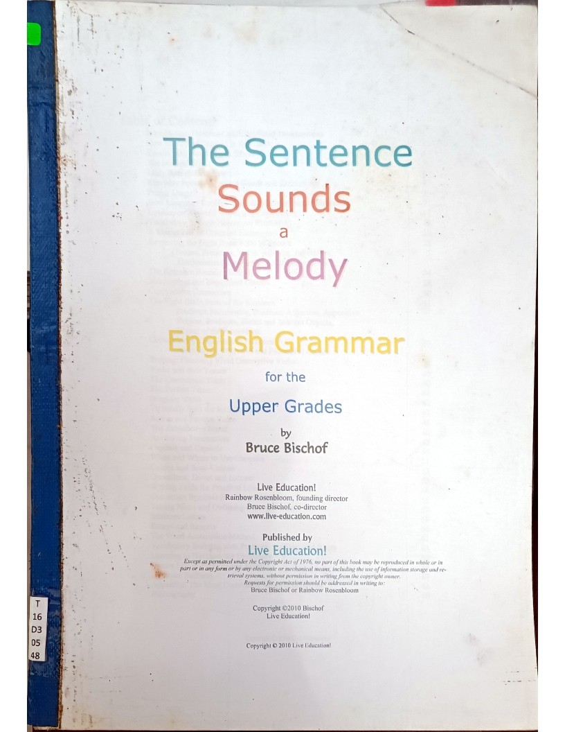 The Sentence Sounds A Melody (English Grammar - Upper Grades)